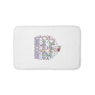 Unicorn Cherry Coquette Unicorn Original Zazzle De Bath Mat