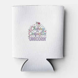Unicorn Cherry Coquette Unicorn Original Zazzle De Can Cooler
