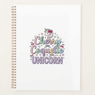 Unicorn Cherry Coquette Unicorn Original Zazzle De Planner