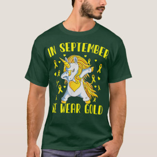 Unicorn Childhood Cancer Awareness Month Support C T-Shirt