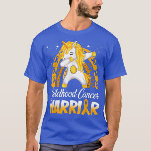 Unicorn Childhood Cancer Warrior In September We W T-Shirt
