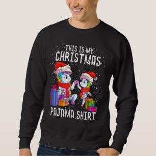 Unicorn Children's Christmas Motif Unicorn Sweatshirt