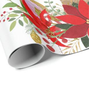Unicorn Christmas Holidays White Unicorn Spark VIP Wrapping Paper