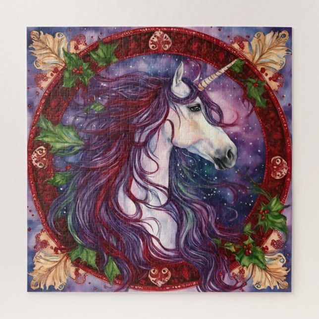 Unicorn Christmas Jigsaw Puzzle (Vertical)