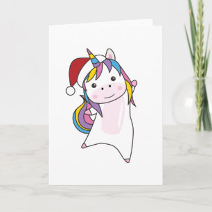 Unicorn Christmas Snow Winter Animals Unicorns Card