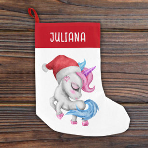 Unicorn Christmas Stockings Cute Unicorn Pink