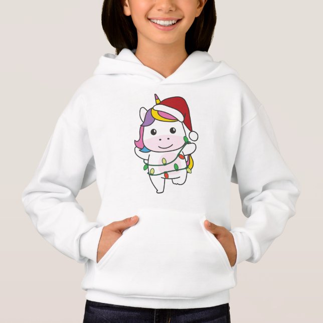 Unicorn Christmas Winter Animals Holiday Unicorns (Front)