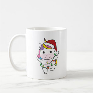 Unicorn Christmas Winter Animals Holiday Unicorns Coffee Mug
