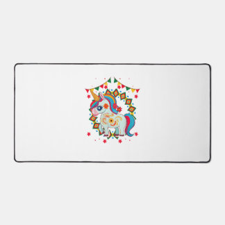 Unicorn Cinco De Mayo Party Cute Mexican Fiesta T- Desk Mat