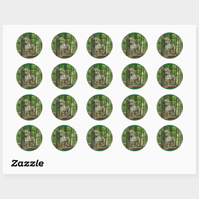 Unicorn Classic Round Sticker (Sheet)