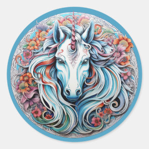 Unicorn Classic Round Sticker