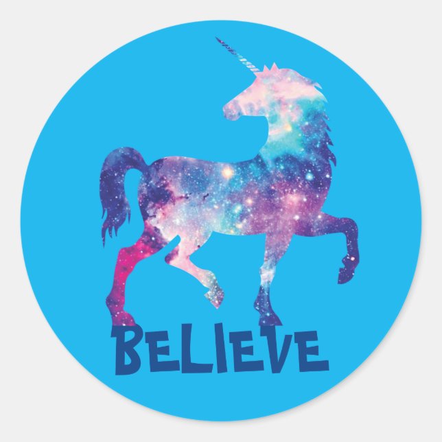 UNICORN CLASSIC ROUND STICKER (Front)