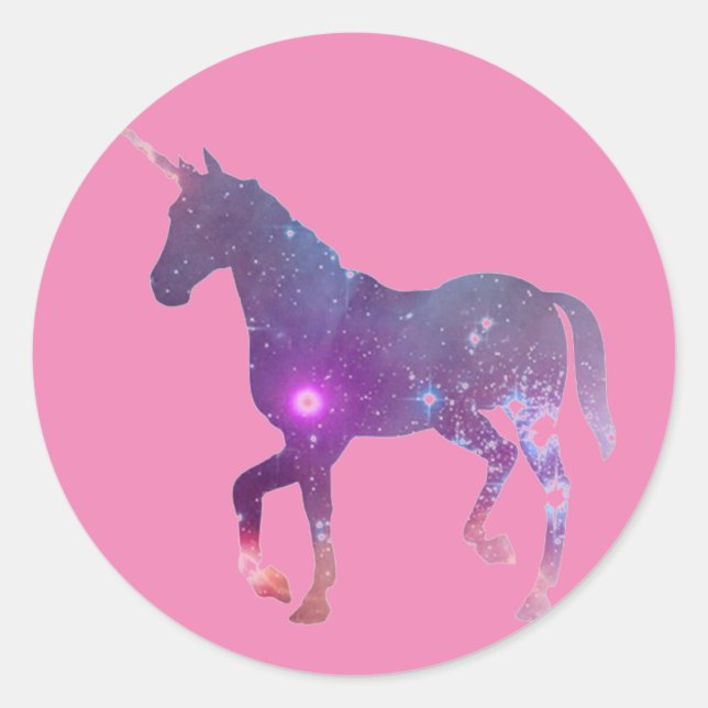 Unicorn Classic Round Sticker (Front)