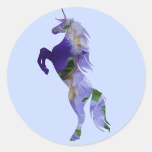 Unicorn Classic Round Sticker, Glossy Sticker