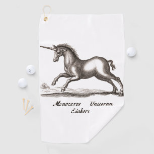 Unicorn Classic Running Magic Woodland Creature Golf Towel