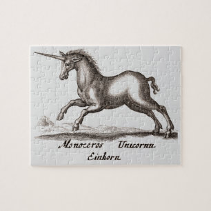 Unicorn Classic Running Magic Woodland Creature Jigsaw Puzzle