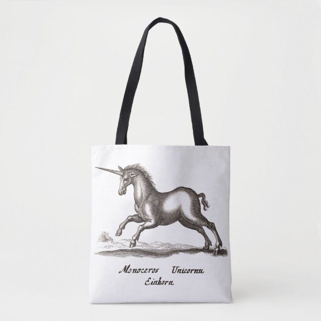Unicorn Classic Running Magic Woodland Creature Tote Bag (Front)
