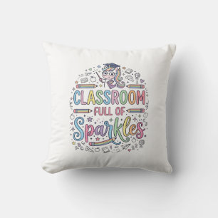 Unicorn Classroom Full of Sparkles Original Merch Cushion
