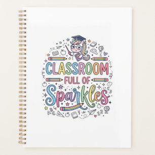 Unicorn Classroom Full of Sparkles Original Merch Planner
