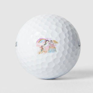 Unicorn Clipart Rainbow Fairytale Golf Balls