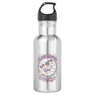 Unicorn Cloud Hopper Unicorn Playful Cute Gift Des 532 Ml Water Bottle