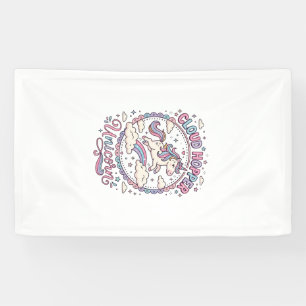 Unicorn Cloud Hopper Unicorn Playful Cute Gift Des Banner