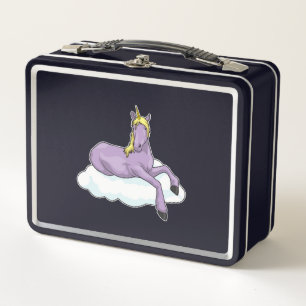 Unicorn Cloud Metal Lunch Box