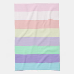 Unicorn Colour Stripes  Tea Towel