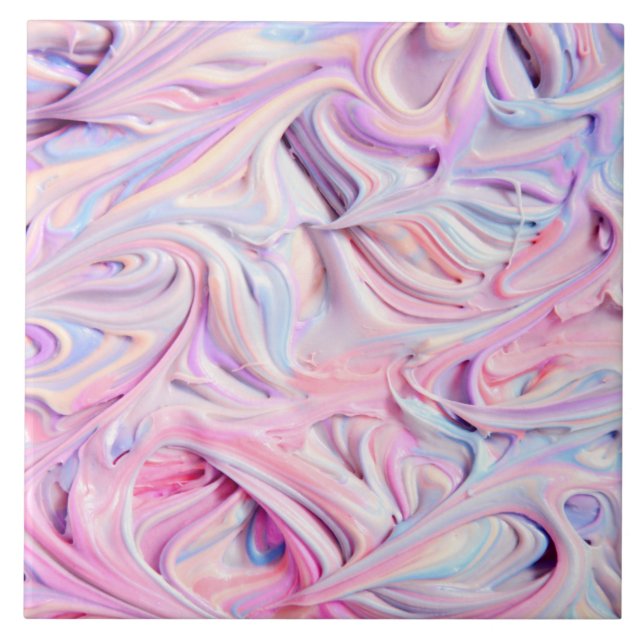 Unicorn colours ceramic tile (Front)