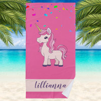Unicorn Confetti Trendy Stylish Monogrammed