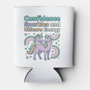 Unicorn Confidence Sparkles and Unicorn Energy Tre Can Cooler