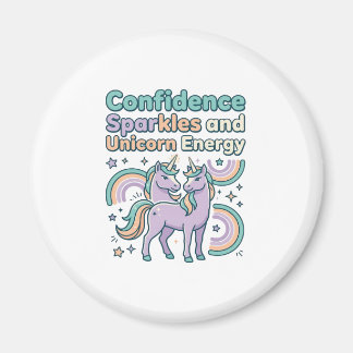 Unicorn Confidence Sparkles and Unicorn Energy Tre Magnet