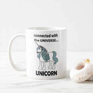 Unicorn Connected With The Universe Unicorn Coffee Mug