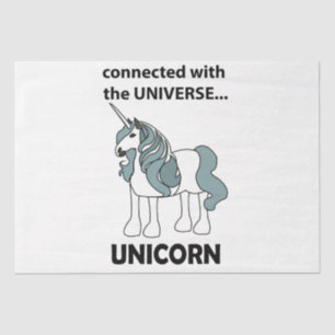 Unicorn Connected With The Universe Unicorn Tissue Paper