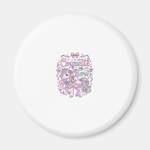 Unicorn Coquette Bow Unicorn Cute Pastel Graphic T Magnet