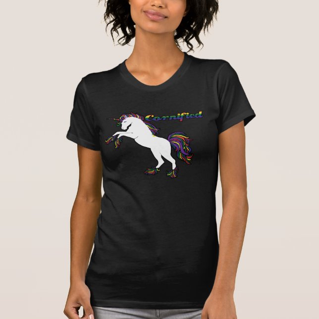 Unicorn Cornified and Customisable T-Shirt (Front)