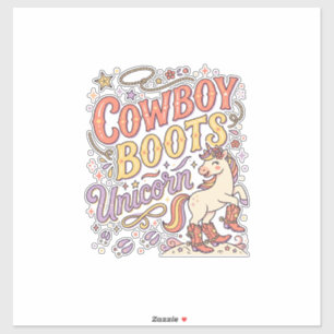 Unicorn Cowboy Boots Unicorn Whimsical Zazzle Desi