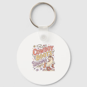 Unicorn Cowboy Boots Unicorn Whimsical Zazzle Desi Key Ring