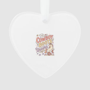 Unicorn Cowboy Boots Unicorn Whimsical Zazzle Desi Ornament