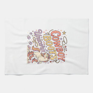 Unicorn Cowboy Boots Unicorn Whimsical Zazzle Desi Tea Towel