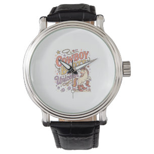 Unicorn Cowboy Boots Unicorn Whimsical Zazzle Desi Watch