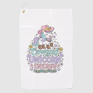 Unicorn Cowgirl Unicorn Energy Cute Pastel Product Golf Towel