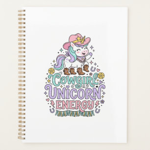 Unicorn Cowgirl Unicorn Energy Cute Pastel Product Planner