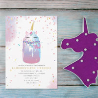 Unicorn Crazy Milkshake Girls Birthday Party