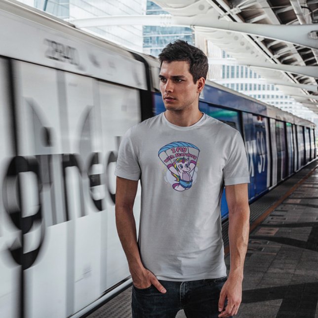 Unicorn Creature Paragliding   T-Shirt (Creator Uploaded)