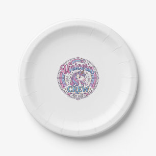 Unicorn Crew Playful Print on Demand Design_1 Paper Plate