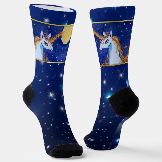 Unicorn Crew Socks (Angled)
