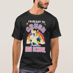 Unicorn Crushing First Day Of High School Back To T-Shirt
