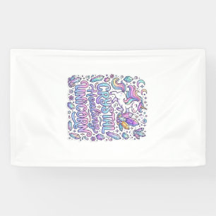 Unicorn Crystal Healing Unicorn Gift Idea Vector D Banner