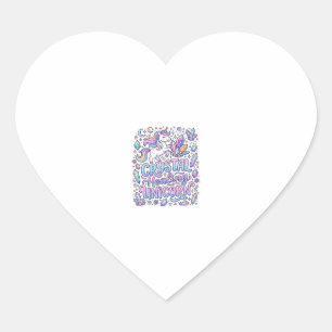 Unicorn Crystal Healing Unicorn Gift Idea Vector D Heart Sticker